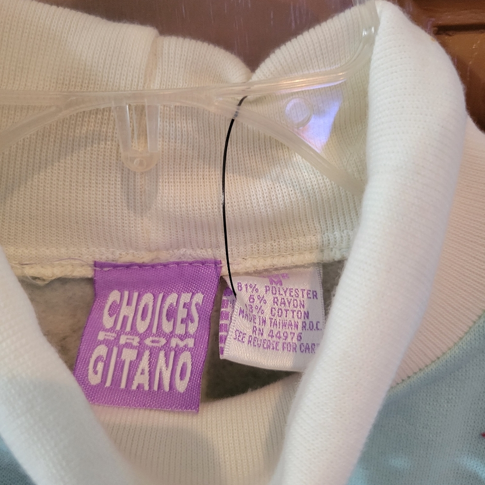 Choices from Gitano Sweatshirt - Blue Gray - Size M - NEW! - Picture 2 of 4